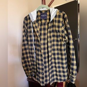 Flannel hoodie